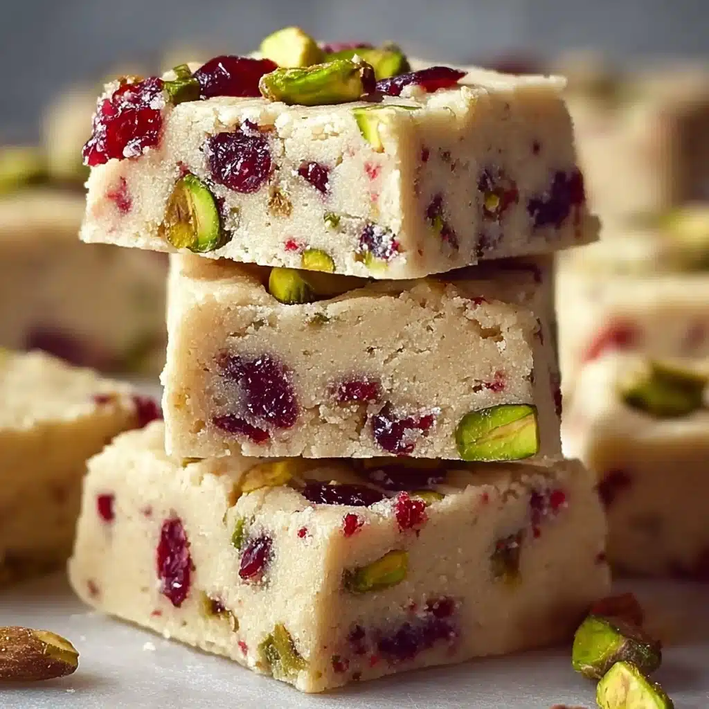 Cranberry Pistachio Shortbread Cookies Recipe - Recipe Image