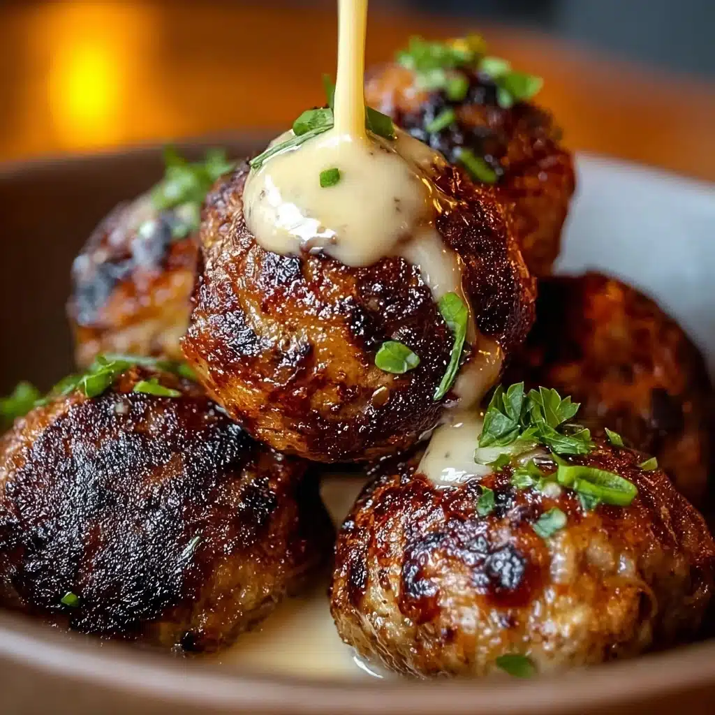 Korean BBQ Meatballs with Spicy Mayo Dip Recipe - Recipe Image