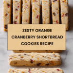 Orange Cranberry Shortbread Cookies Recipe