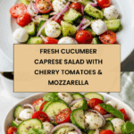 Fresh Cucumber Caprese Salad Recipe