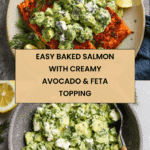 Baked Salmon with Avocado & Feta Recipe