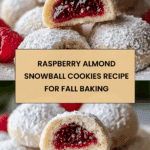 Raspberry Filled Almond Snowball Cookies Recipe