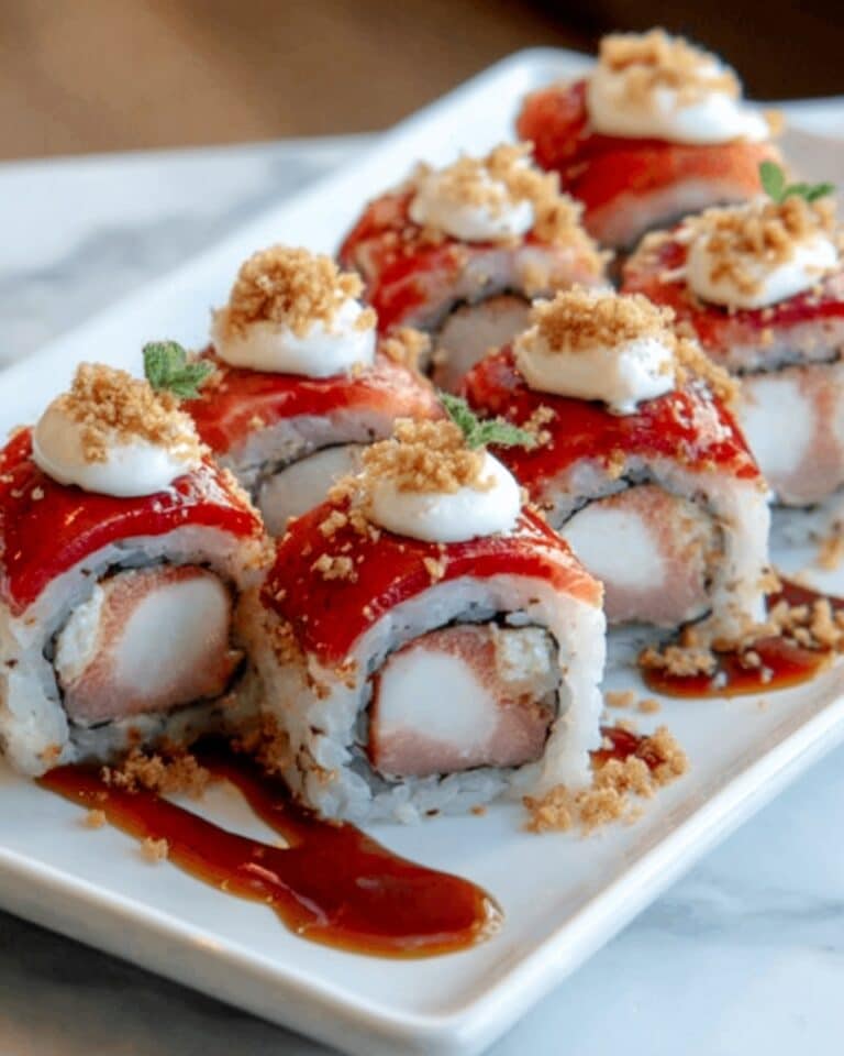 Creative & Cute Strawberry Shortcake Sushi Roll Dessert Recipe