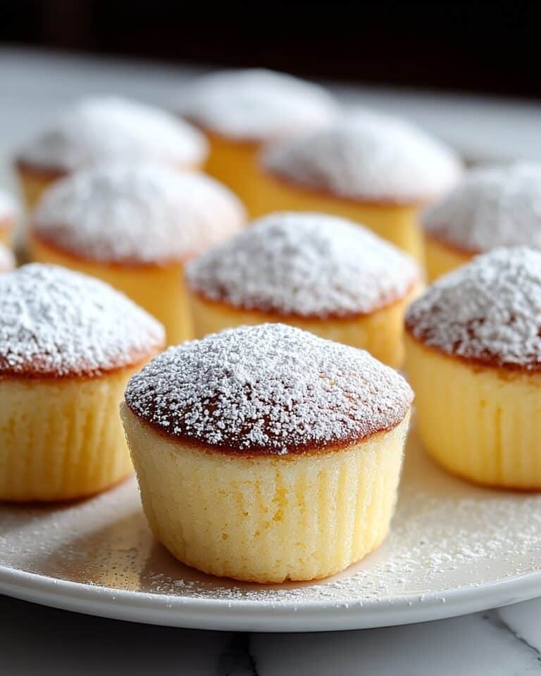 Fluffy Japanese Cotton Cheesecake Cupcakes Recipe