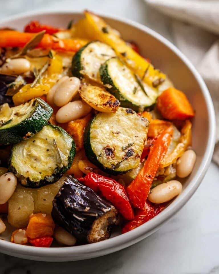 Rustic Roasted Vegetable Bake with Cannellini Beans Recipe
