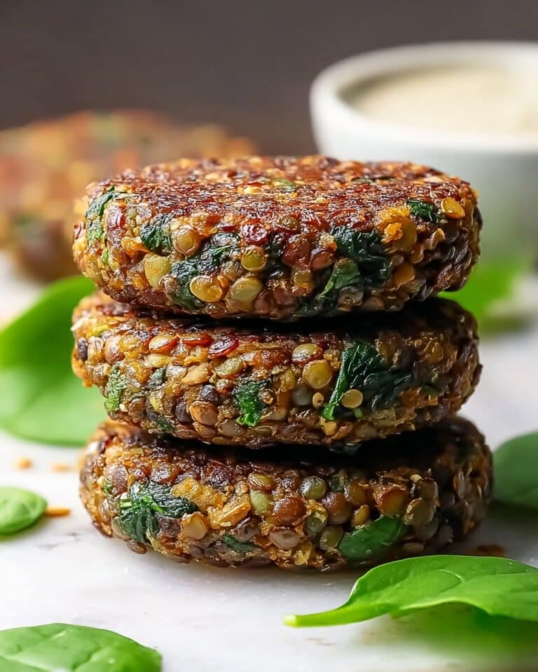 Spinach and Lentil Burgers Recipe