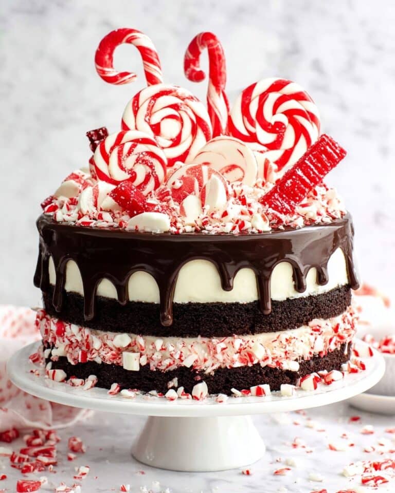 Candy Cane Mousse Cake Recipe