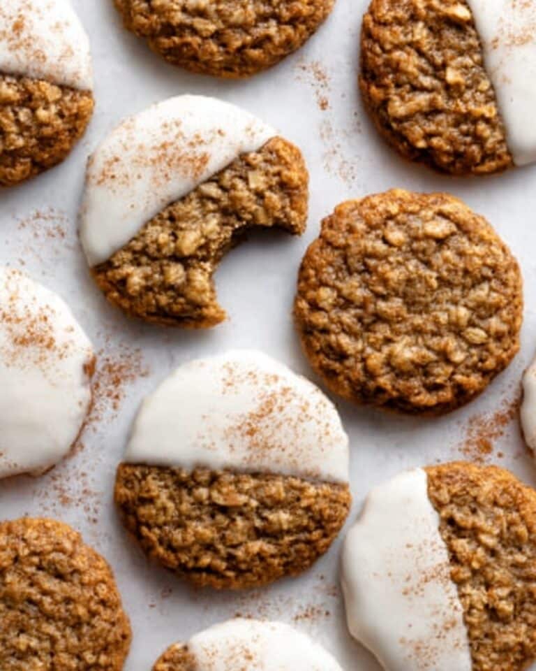 Gingerbread Latte Cookies with White Chocolate Dip Recipe