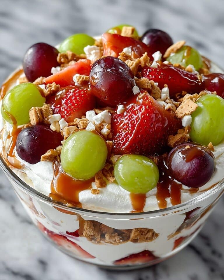Caramel Crunch Cheesecake Fruit Salad Recipe
