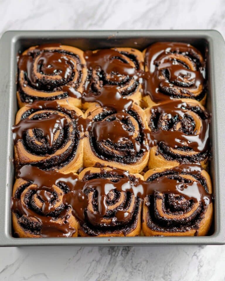 Chocolate Cinnamon Rolls with Rich Chocolate Glaze Recipe