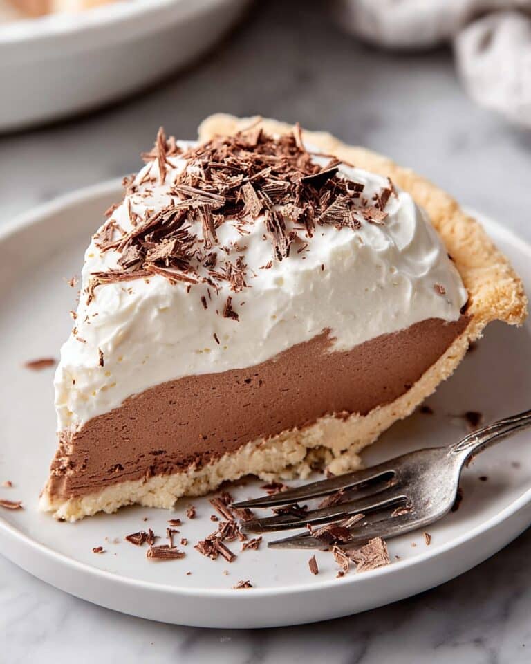 French Silk Pie with Chocolate Whipped Topping Recipe