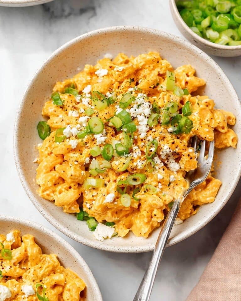 Buffalo Chicken Rice Casserole with Blue Cheese and Green Onions Recipe