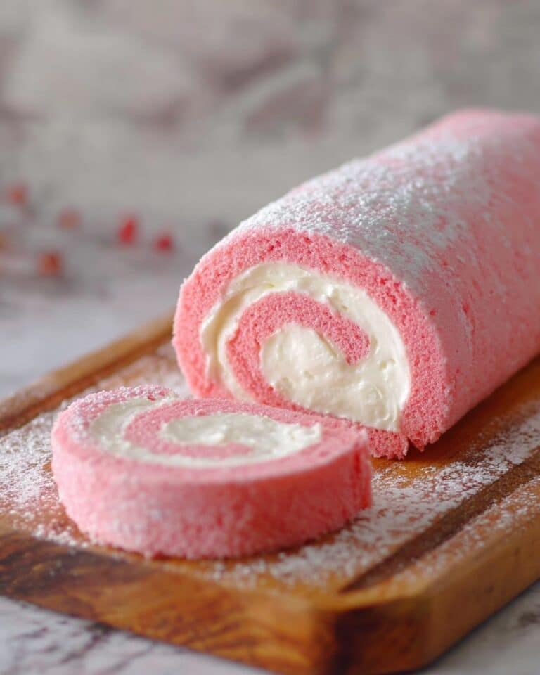 Pink Velvet Cake Roll Recipe