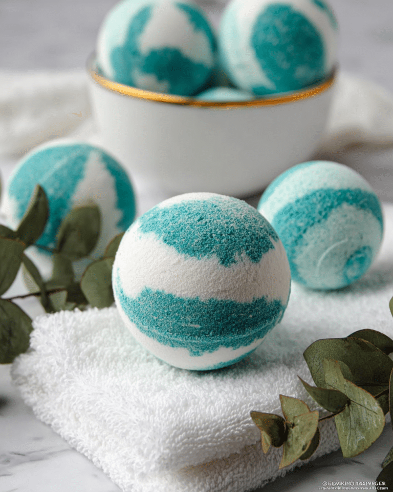 Easy Homemade Eucalyptus Bath Bombs Recipe