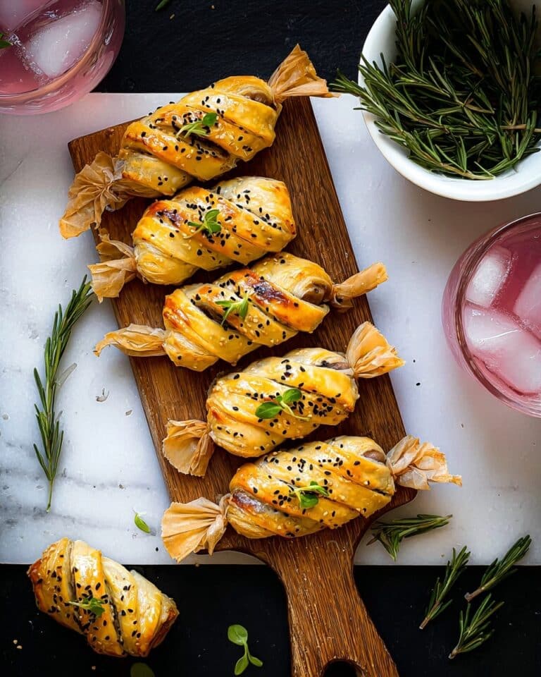 Cranberry and Brie Filo Crackers Recipe