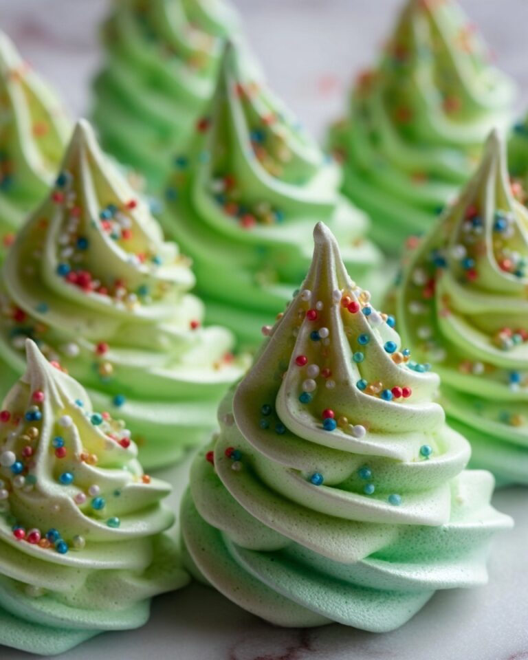 Christmas Tree Meringues Recipe