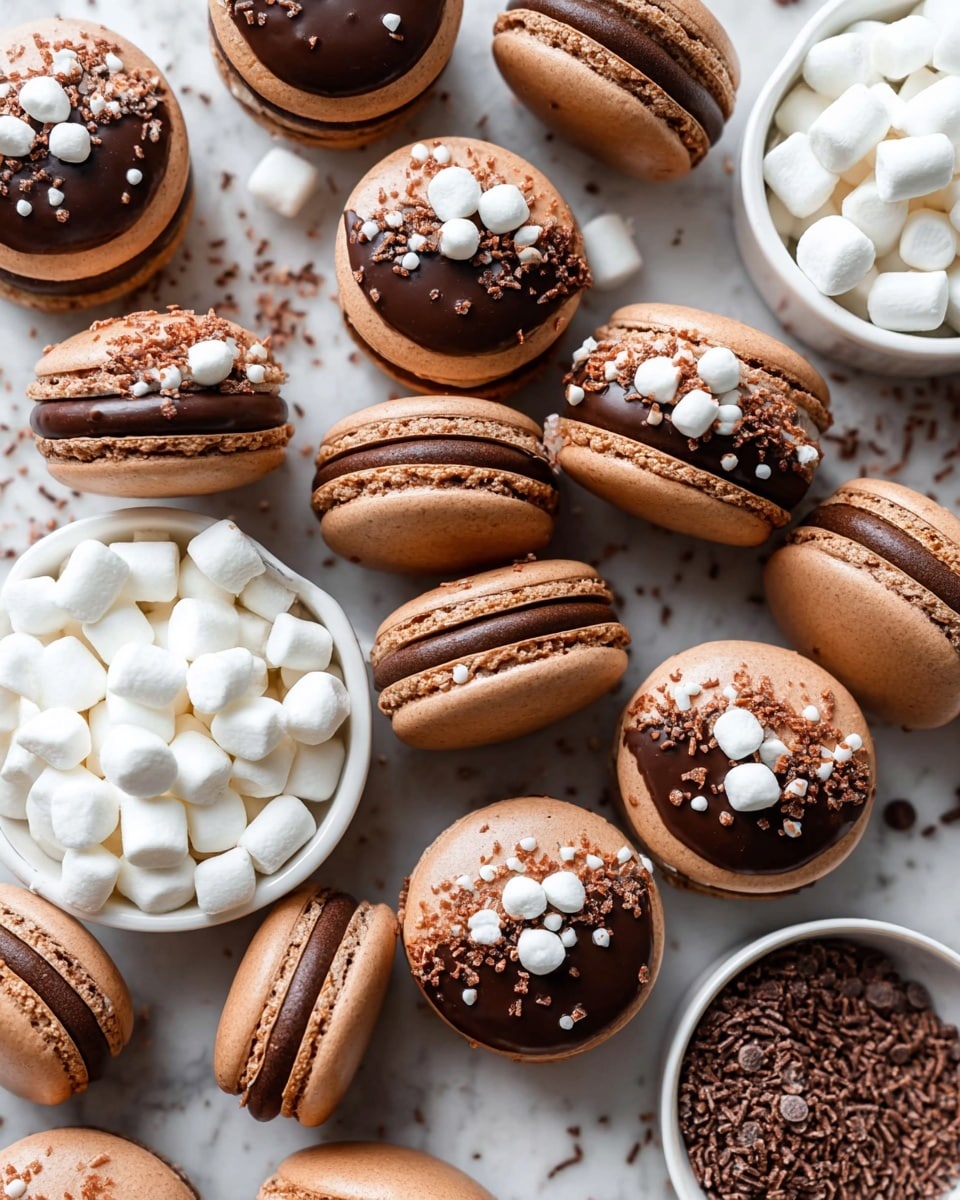 The image shows four grilled meat patties placed side by side on a white plate with blue speckles. Each patty has a browned, slightly charred surface with visible green herbs inside the meat. A creamy white sauce with finely chopped green herbs is generously spread over the top of the patties and pools around the base. Fresh green parsley leaves are scattered on and around the patties, adding color and freshness. A silver fork is placed on the left side of the plate, touching the sauce. The plate is set on a white marbled textured surface. Photo taken with an iphone --ar 4:5 --v 7