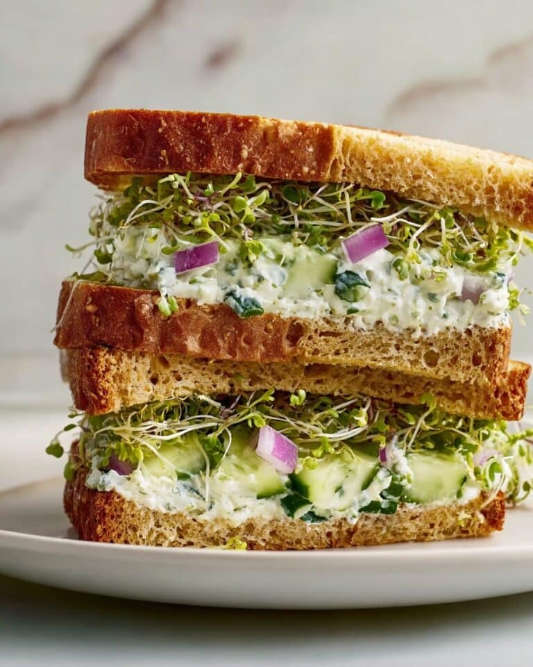 Easy Cucumber Salad Sandwiches Recipe