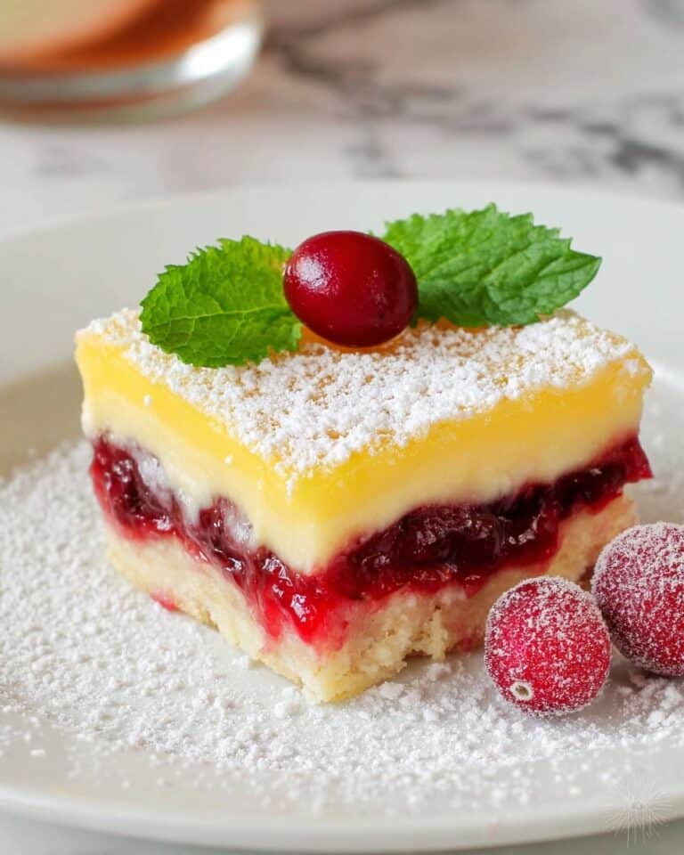 Cranberry Lemon Bars Recipe