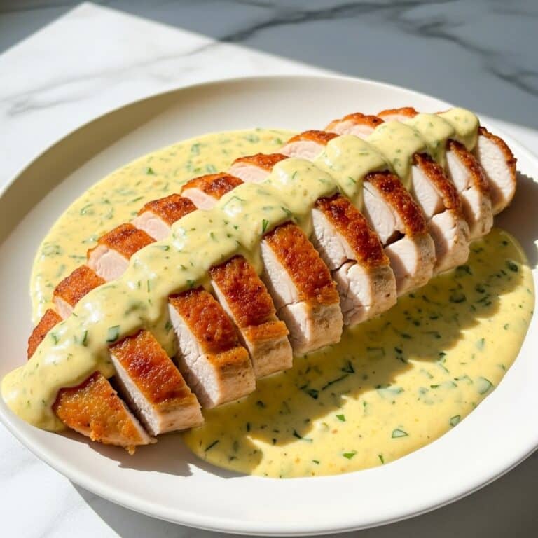 Baked Caesar Chicken with Creamy Parmesan Sauce Recipe