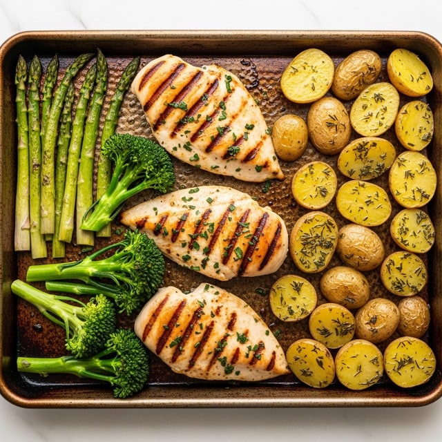 Sheet Pan Garlic Butter Chicken and Veggies Recipe