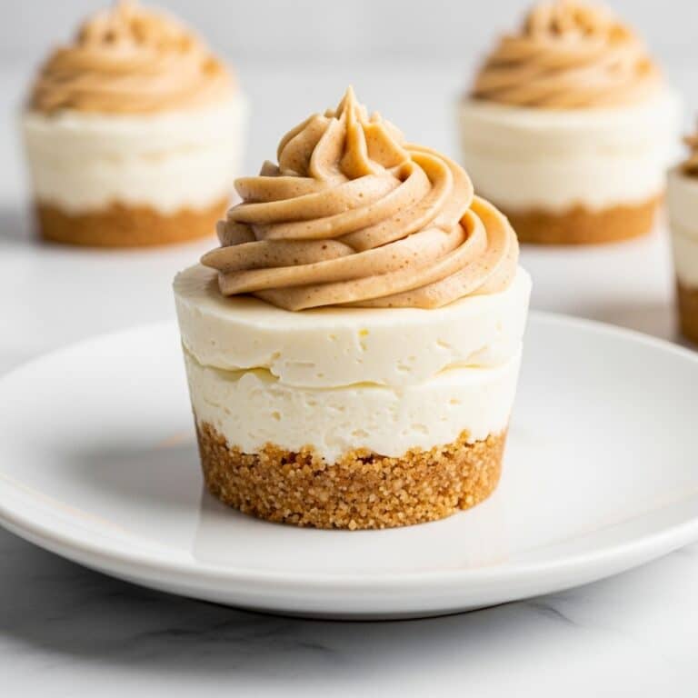 Mini No Bake Cinnamon Roll Cheesecakes Recipe