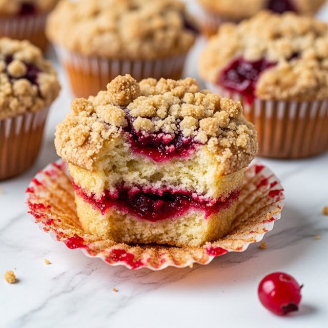 Leftover Cranberry Sauce Coffee Cake Muffins Recipe