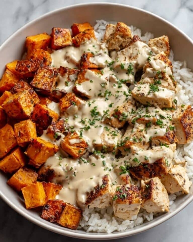 Healthy Chicken & Sweet Potato Rice Bowl Recipe