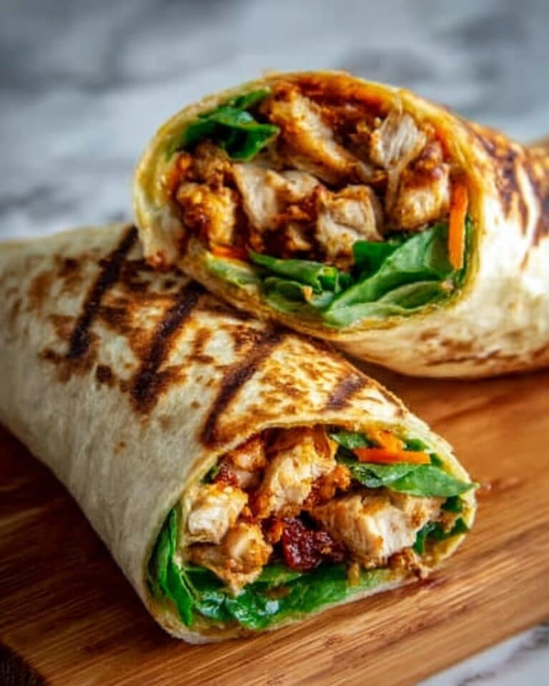 Sweet Chili Chicken Wraps Recipe