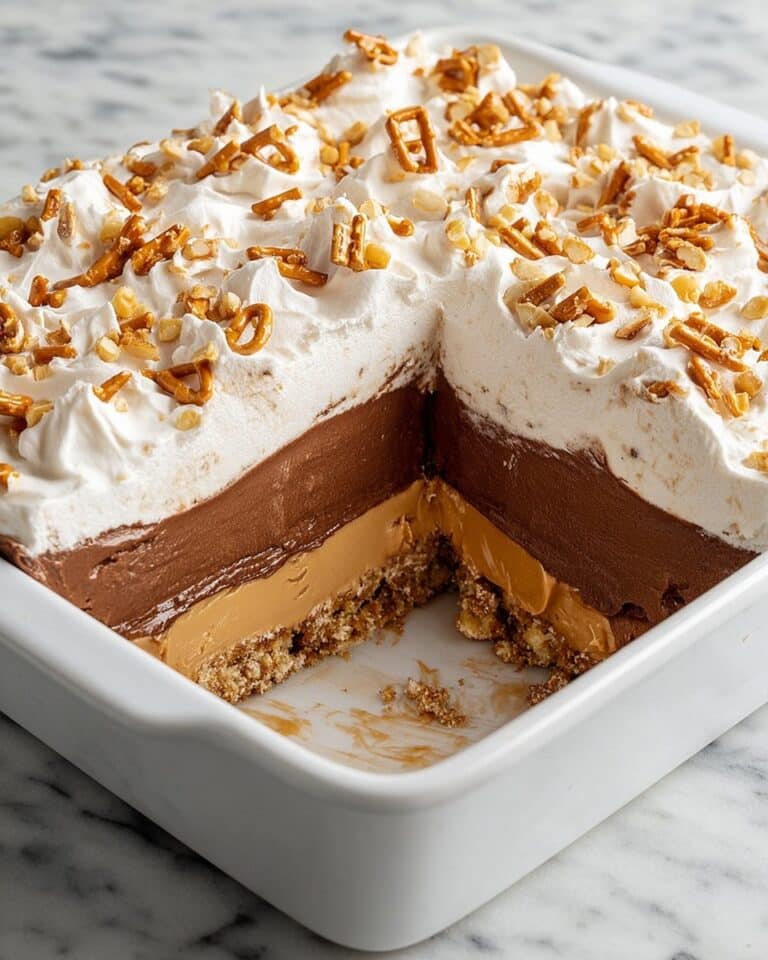 No-Bake Peanut Butter Chocolate Pretzel Pie Recipe