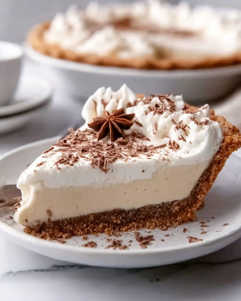 Eggnog Pie with Gingerbread Crust Recipe