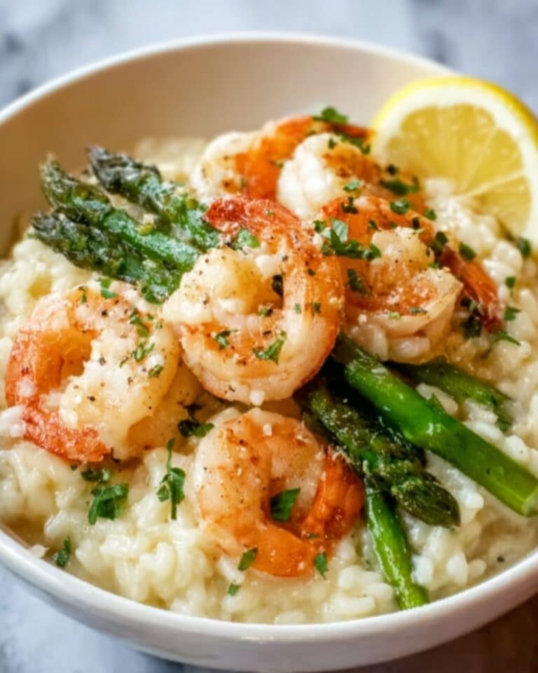 Lemon Butter Shrimp and Asparagus Risotto Recipe