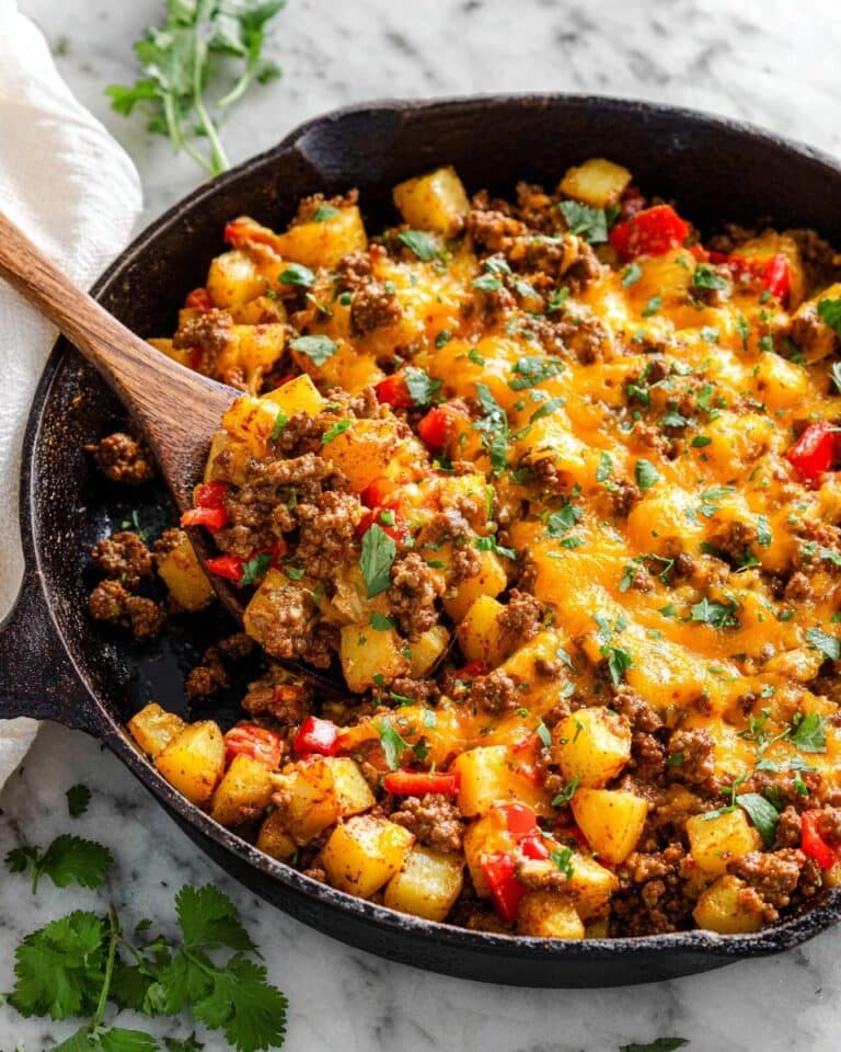 Mexican Ground Beef and Potato Skillet Recipe