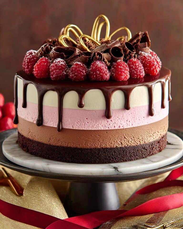Chocolate Raspberry Mousse Cake Recipe