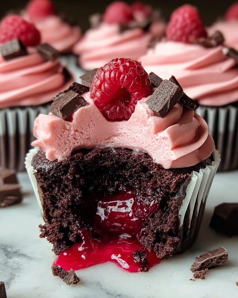 Decadent Raspberry Chocolate Lava Cupcakes Recipe