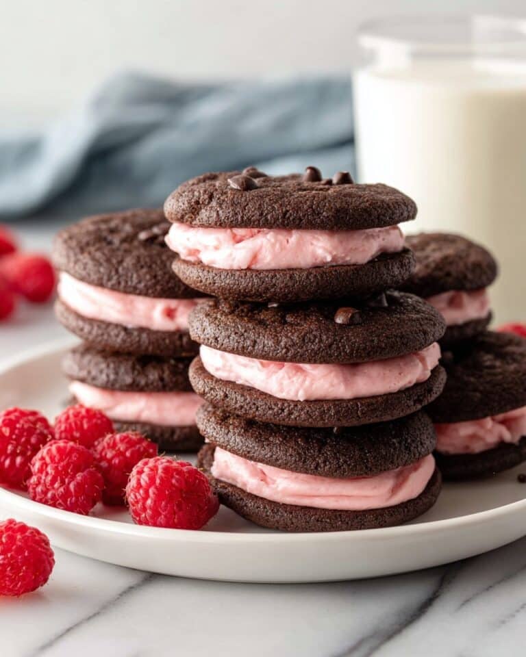 Chocolate Raspberry Sandwich Cookies Recipe