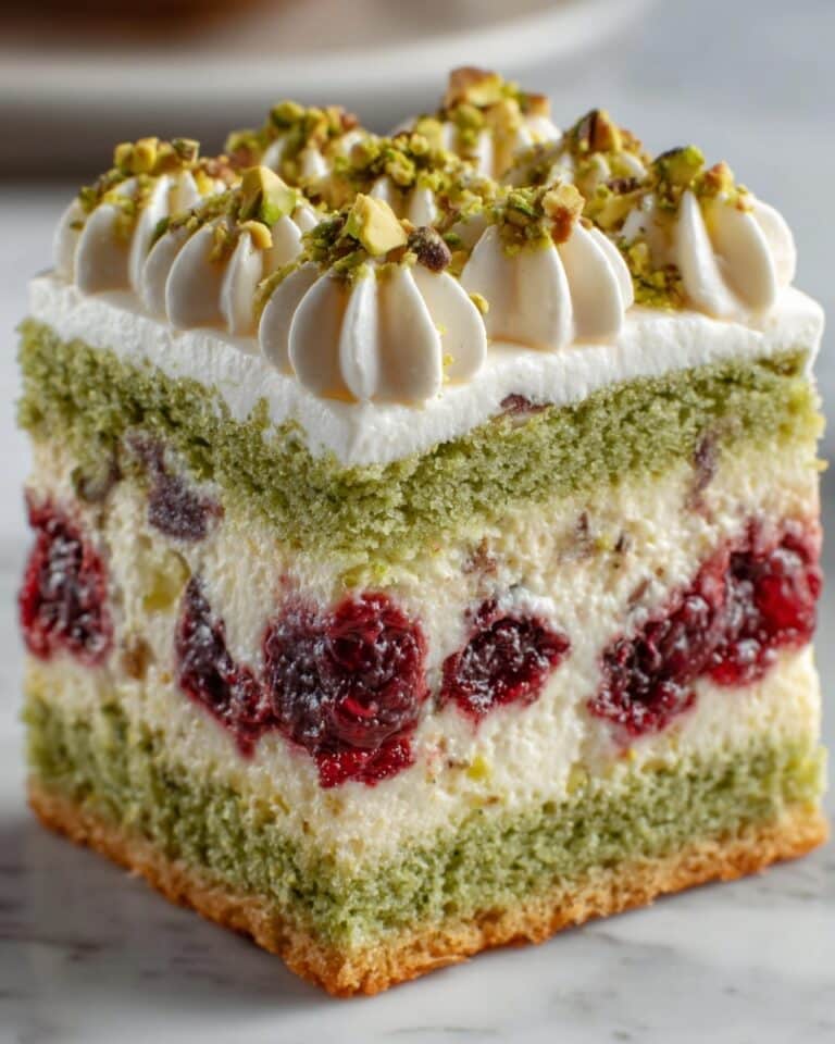 Heavenly Pistachio Raspberry Cake Recipe