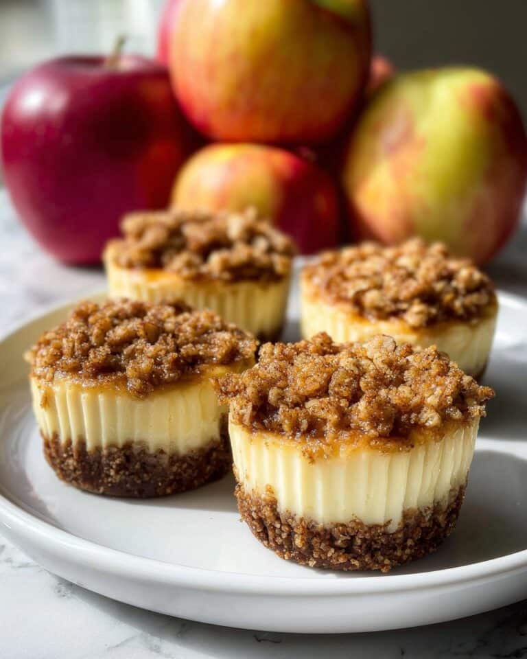 Apple Crisp Mini Cheesecakes Recipe