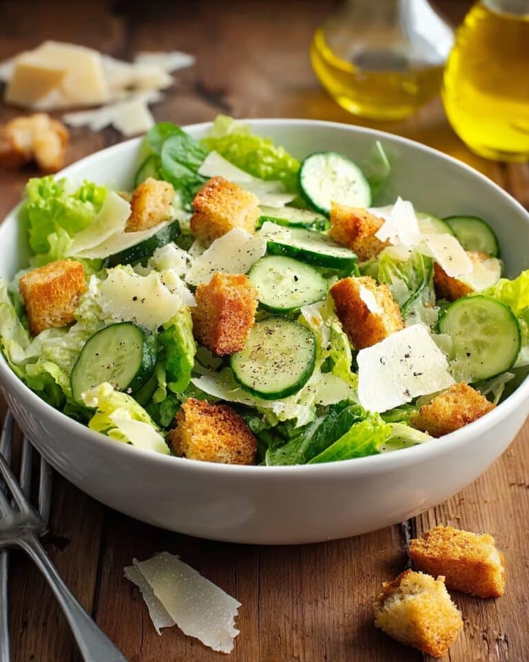 Cucumber Caesar Salad Recipe