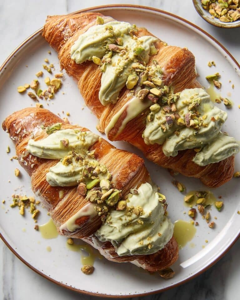 Easy Pistachio Croissants Recipe