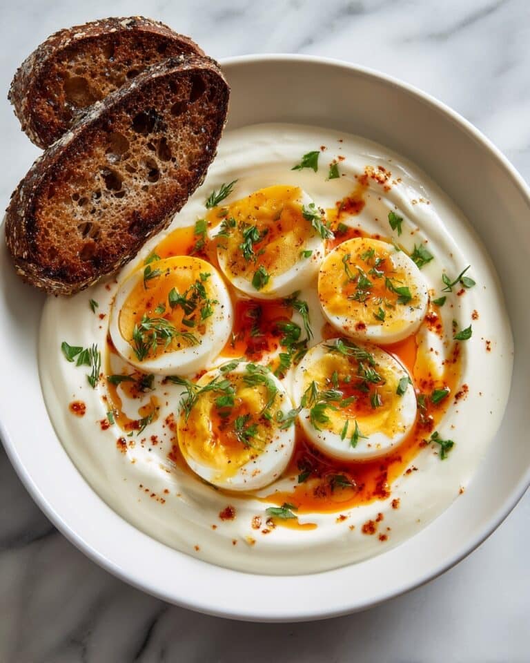 Jammy Eggs with Chili Butter and Yogurt Zest — Perfect for Toasted Bread Recipe