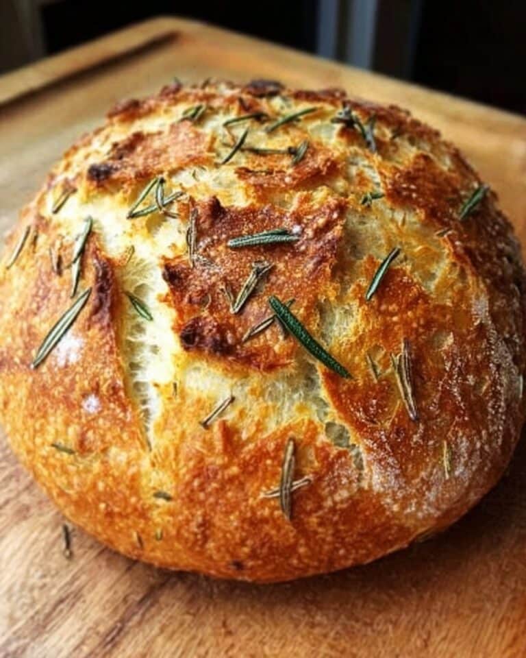 Rosemary & Roasted Garlic Artisan Bread Recipe