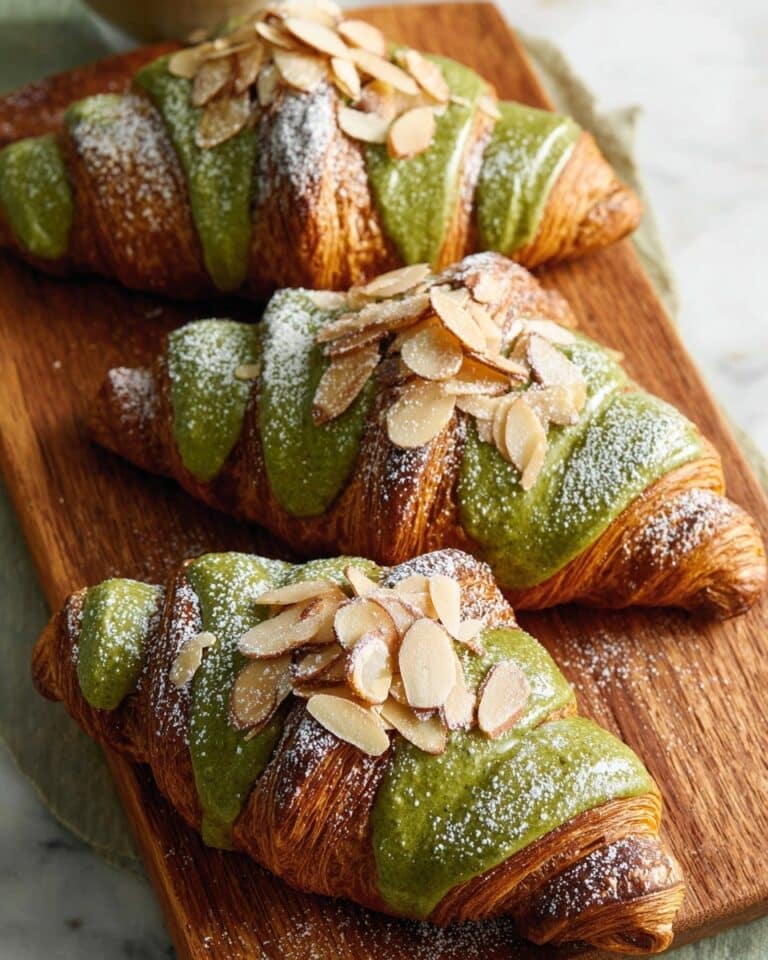 Matcha Almond Croissants Recipe