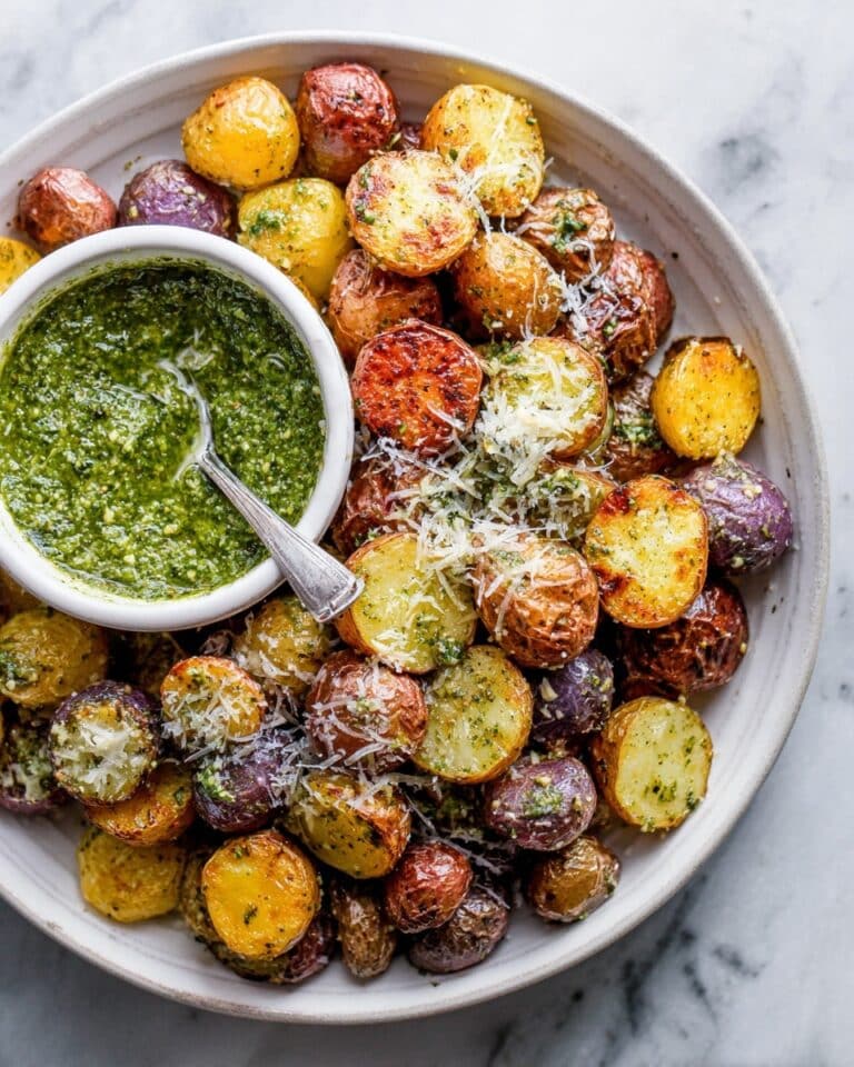 Parmesan Pesto Roasted Potatoes Recipe