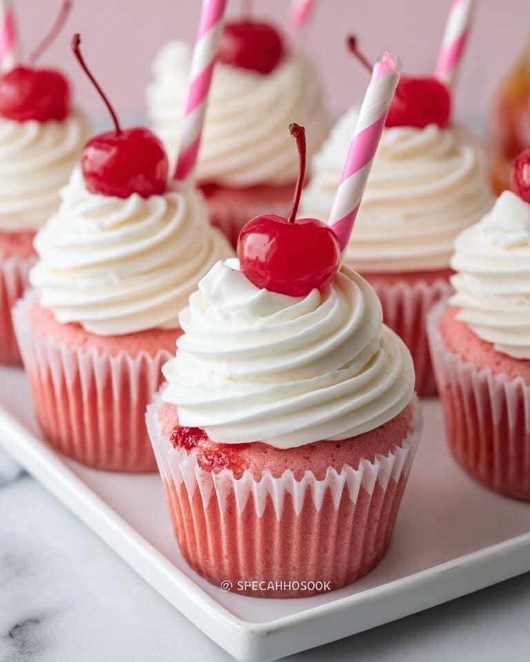 Strawberry Milkshake Cupcakes Recipe