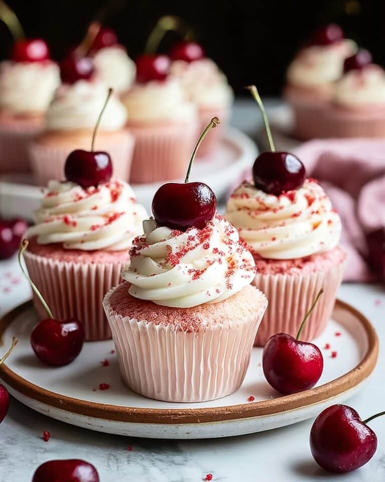 Cherry Vanilla Cupcakes Recipe