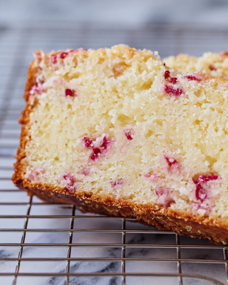 Lemon Raspberry Bread with White Chocolate Glaze Recipe