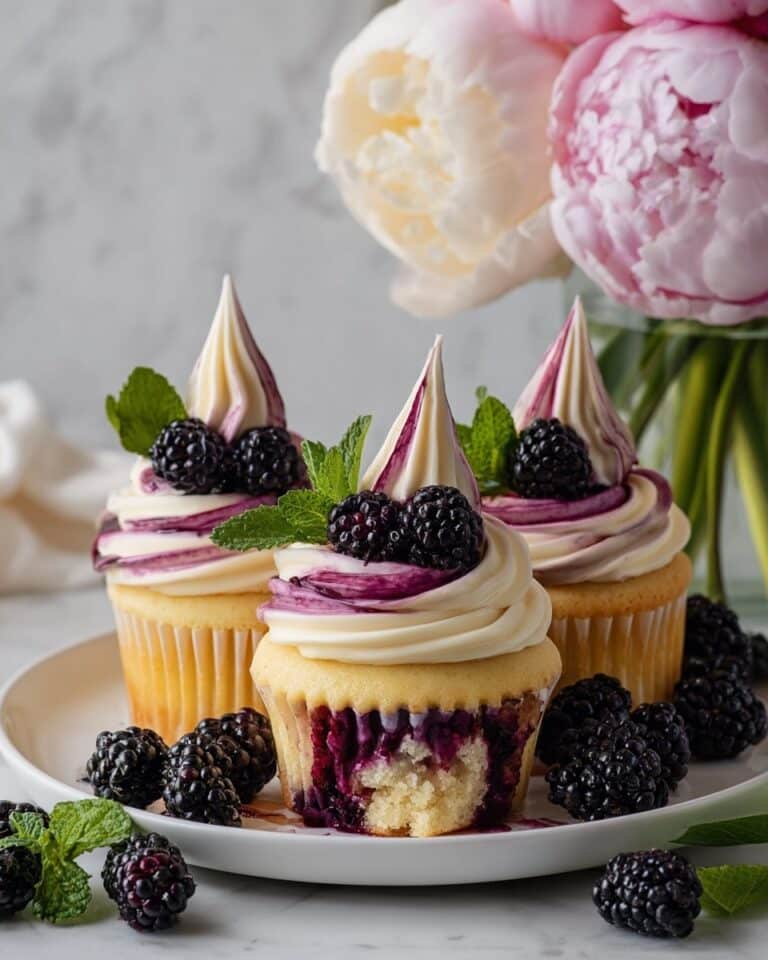 Blackberry Swirl Cupcakes Recipe