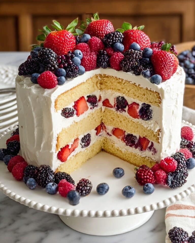 Chantilly Cake with Fresh Berries Recipe