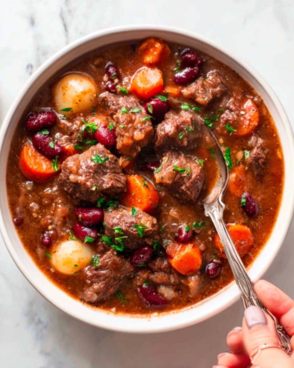 A close-up of a thick slice of bread with a golden-brown crust that looks crispy and rustic, slightly dusted with flour on top. The inside is soft and white with many irregular air holes and green bits of herbs and olives scattered throughout. The bread rests on a light beige cloth on a white marbled surface. A small sprig of green herb garnishes the top crust, adding a fresh touch. Photo taken with an iphone --ar 4:5 --v 7